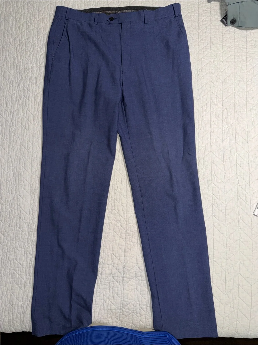 Ralph Lauren Navy Blue Dress Pants - Tailored Front Pleat